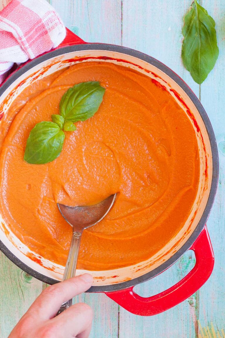 Vegetable Pasta Sauce (7 Hidden Veggies)