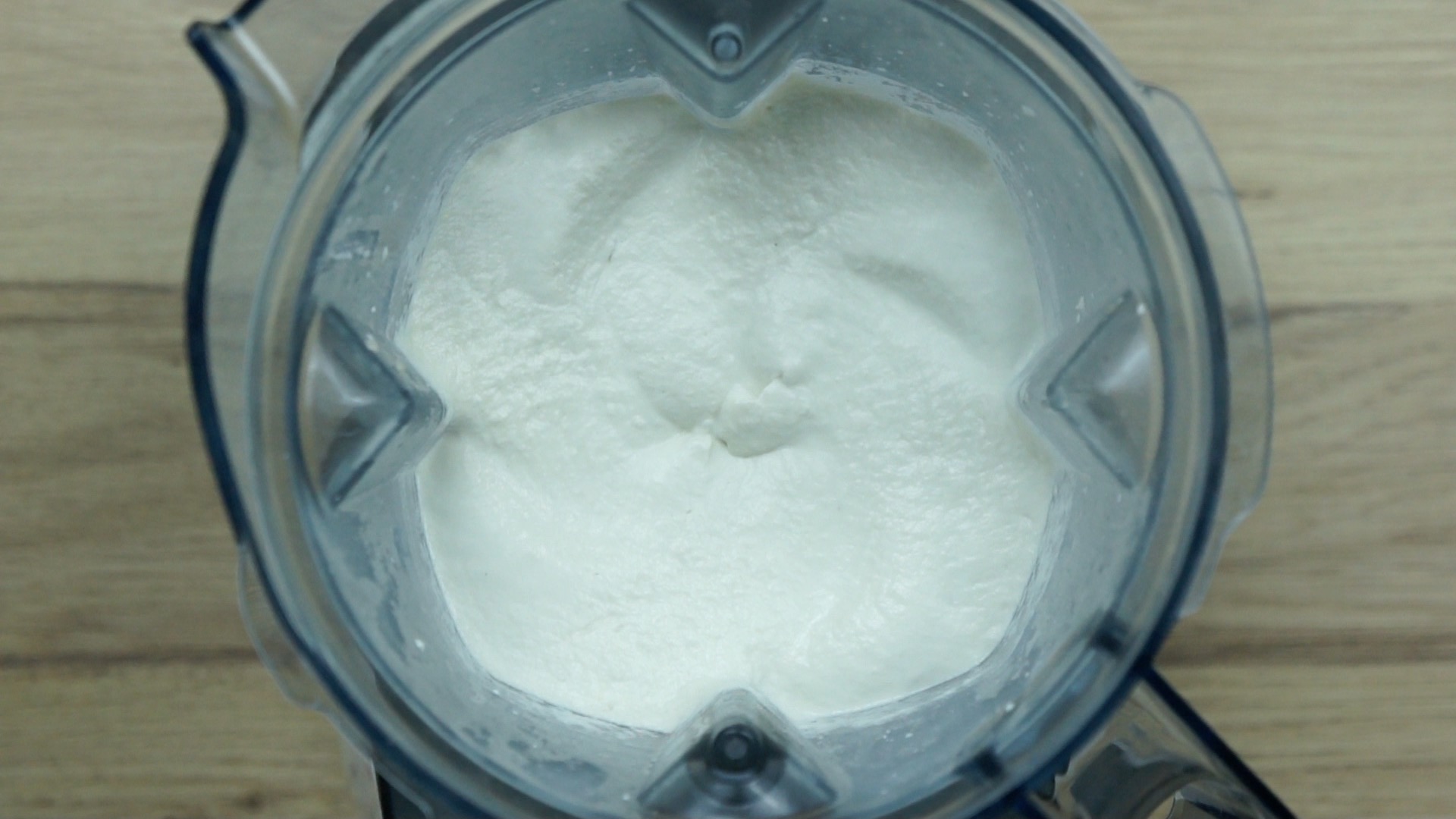White paste in a blender. 