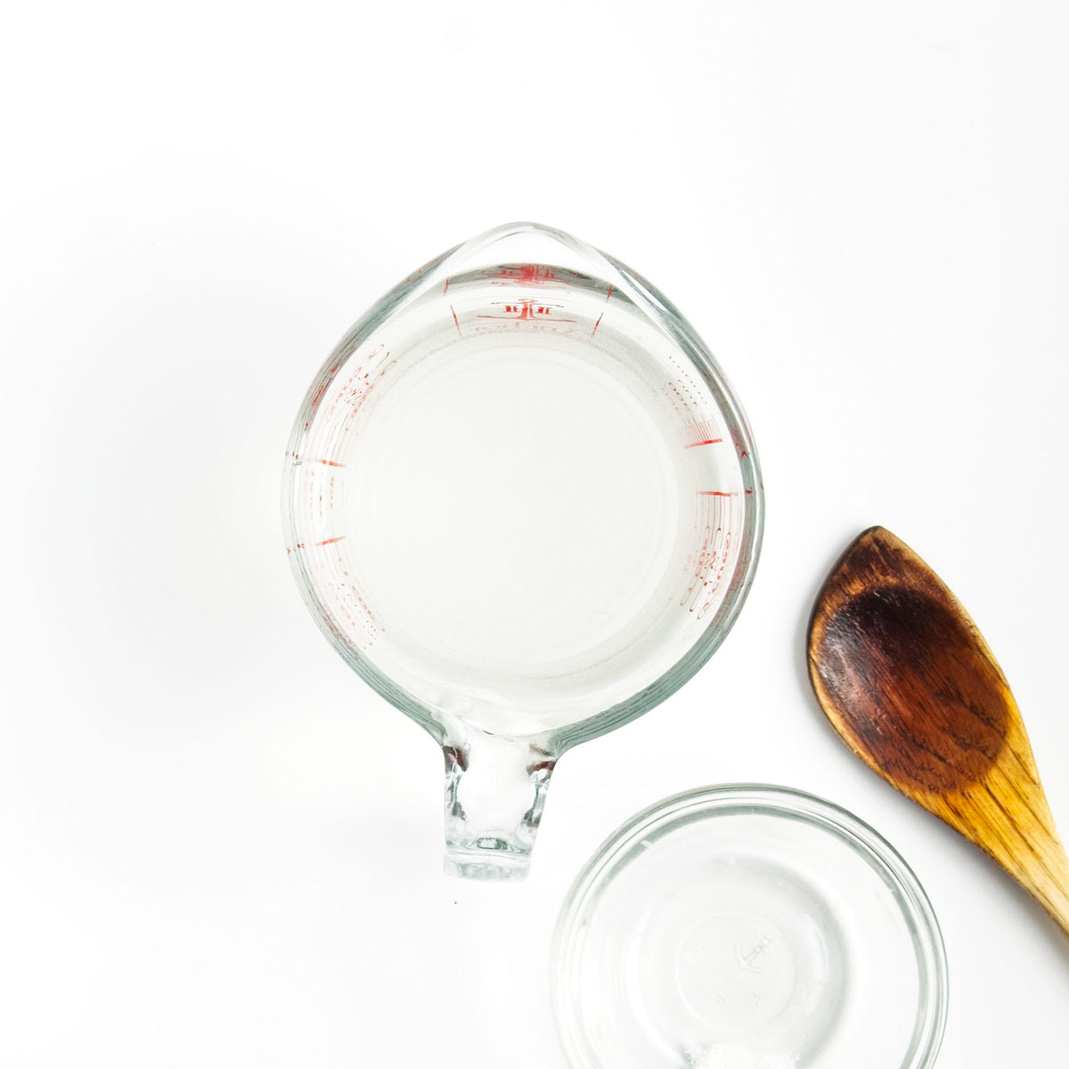A jug with water and sugar.