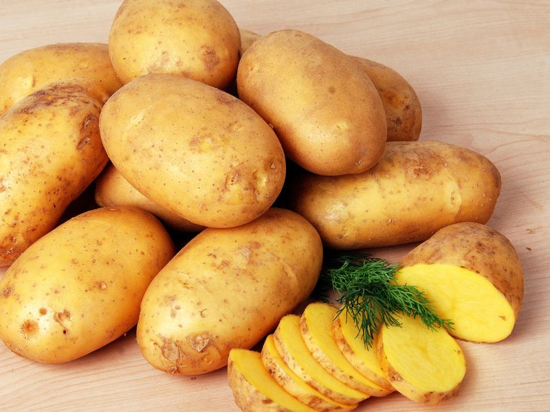 Light brown potatoes